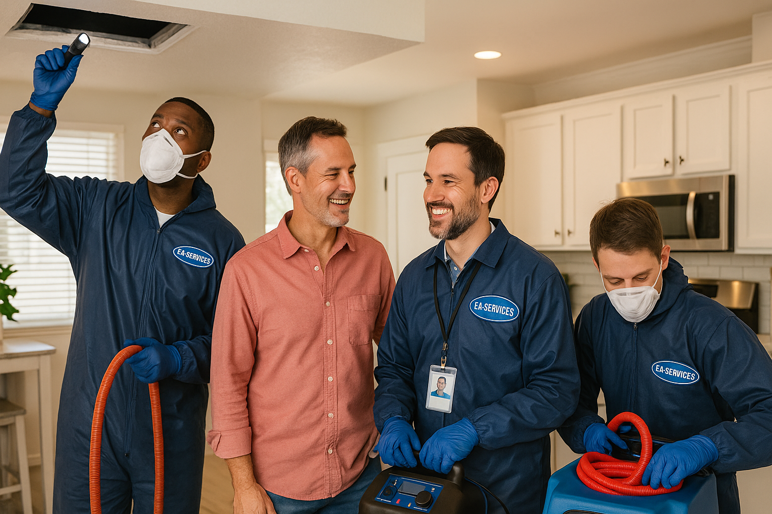 Professional cleaning team working in Waddell